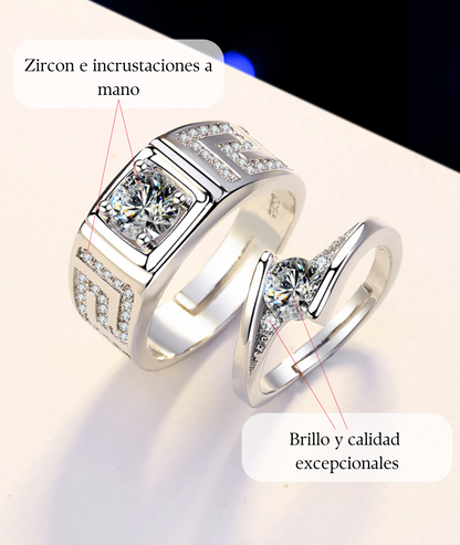 🔥últimos🔥Set x2 Anillos para parejas